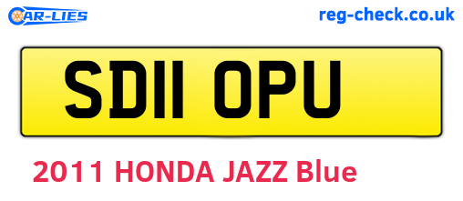 SD11OPU are the vehicle registration plates.