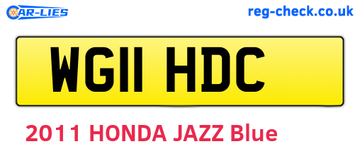 WG11HDC are the vehicle registration plates.