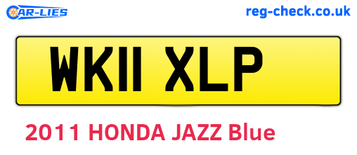 WK11XLP are the vehicle registration plates.