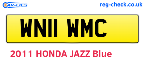 WN11WMC are the vehicle registration plates.