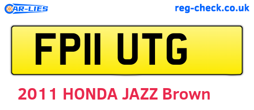FP11UTG are the vehicle registration plates.