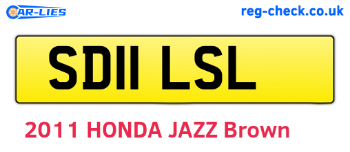 SD11LSL are the vehicle registration plates.