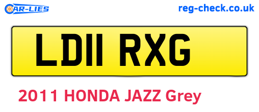LD11RXG are the vehicle registration plates.