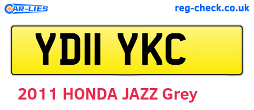 YD11YKC are the vehicle registration plates.