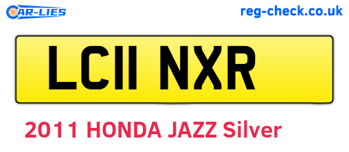 LC11NXR are the vehicle registration plates.