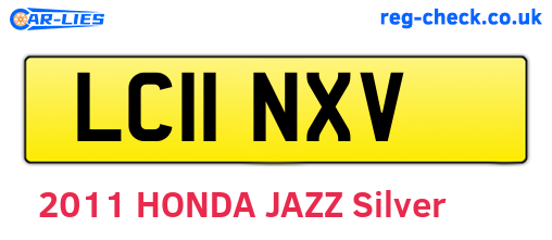 LC11NXV are the vehicle registration plates.