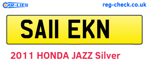 SA11EKN are the vehicle registration plates.
