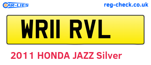 WR11RVL are the vehicle registration plates.