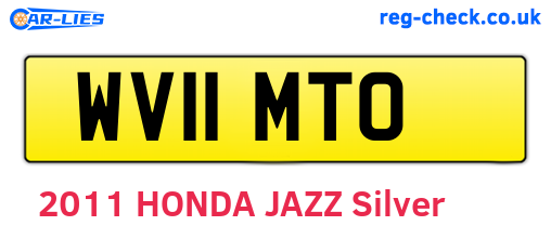 WV11MTO are the vehicle registration plates.