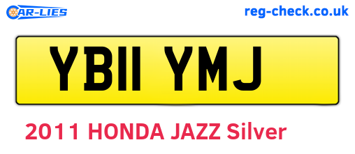 YB11YMJ are the vehicle registration plates.