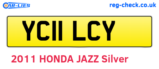 YC11LCY are the vehicle registration plates.