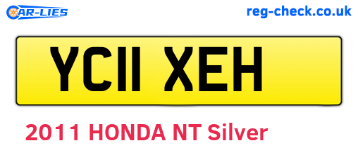 YC11XEH are the vehicle registration plates.