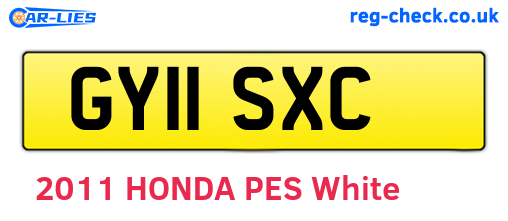 GY11SXC are the vehicle registration plates.