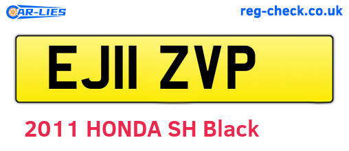 EJ11ZVP are the vehicle registration plates.