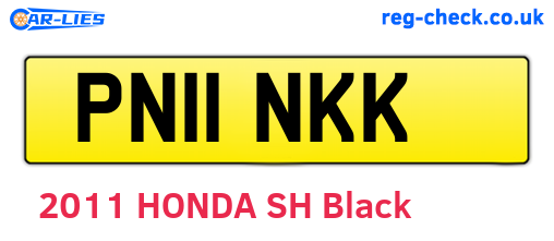 PN11NKK are the vehicle registration plates.