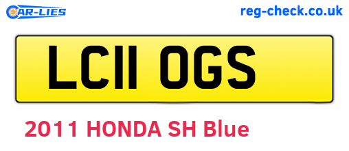 LC11OGS are the vehicle registration plates.