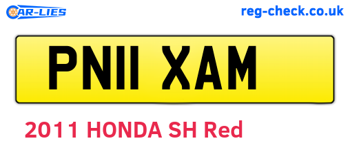 PN11XAM are the vehicle registration plates.