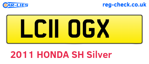 LC11OGX are the vehicle registration plates.