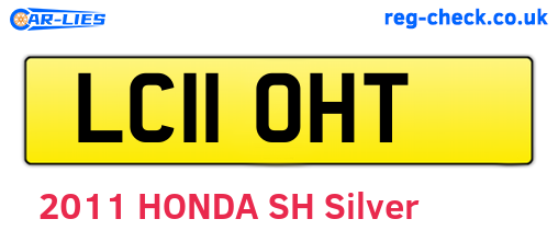 LC11OHT are the vehicle registration plates.