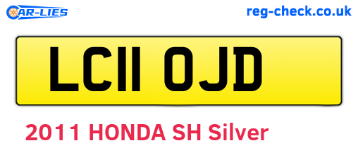 LC11OJD are the vehicle registration plates.
