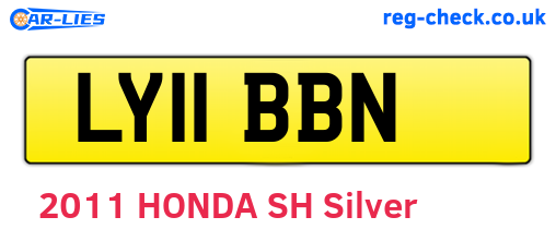 LY11BBN are the vehicle registration plates.