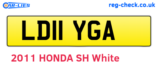 LD11YGA are the vehicle registration plates.