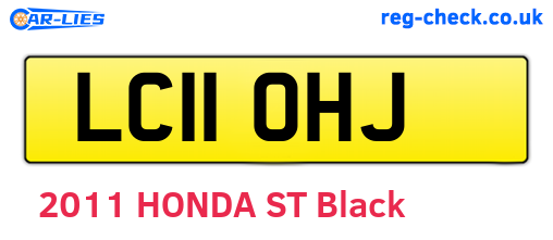 LC11OHJ are the vehicle registration plates.