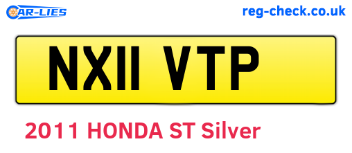 NX11VTP are the vehicle registration plates.
