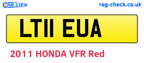 LT11EUA are the vehicle registration plates.