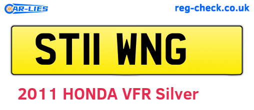 ST11WNG are the vehicle registration plates.