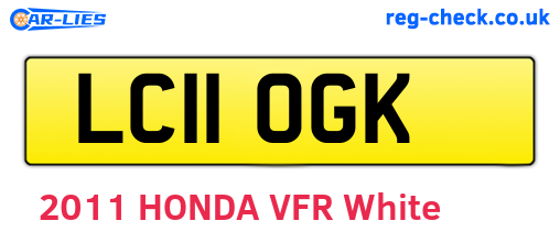LC11OGK are the vehicle registration plates.