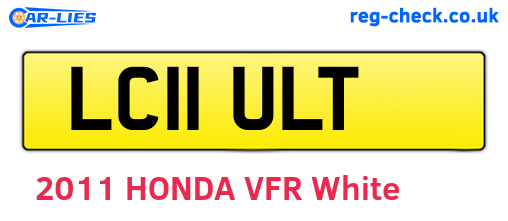 LC11ULT are the vehicle registration plates.