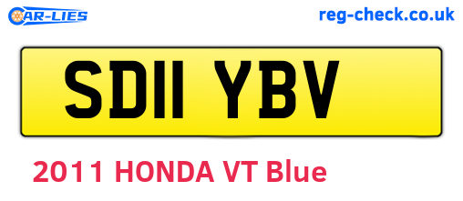 SD11YBV are the vehicle registration plates.