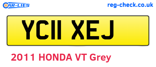 YC11XEJ are the vehicle registration plates.
