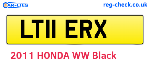 LT11ERX are the vehicle registration plates.
