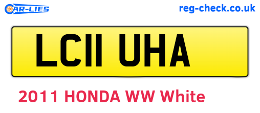 LC11UHA are the vehicle registration plates.