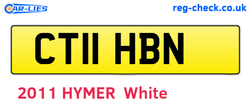 CT11HBN are the vehicle registration plates.