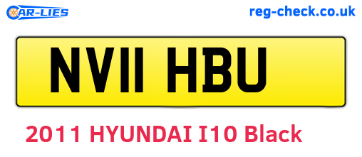 NV11HBU are the vehicle registration plates.