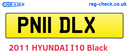 PN11DLX are the vehicle registration plates.