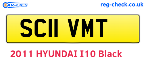 SC11VMT are the vehicle registration plates.