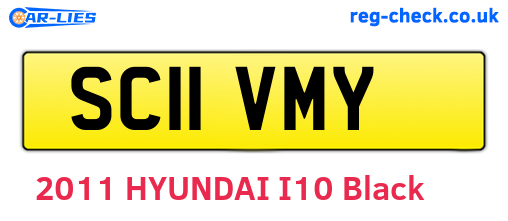 SC11VMY are the vehicle registration plates.