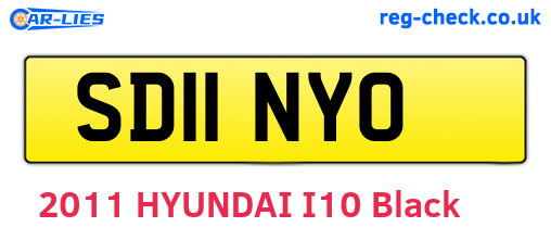 SD11NYO are the vehicle registration plates.