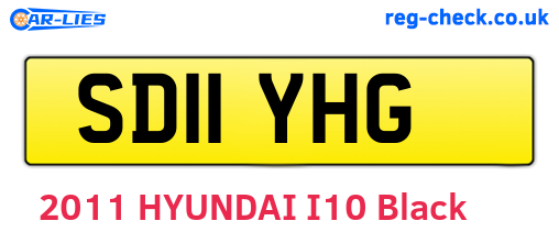 SD11YHG are the vehicle registration plates.