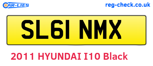 SL61NMX are the vehicle registration plates.