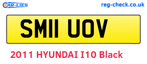 SM11UOV are the vehicle registration plates.
