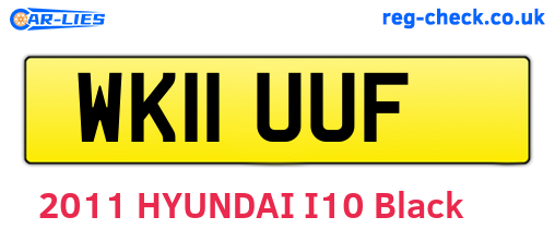 WK11UUF are the vehicle registration plates.