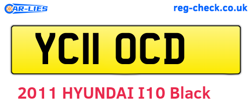 YC11OCD are the vehicle registration plates.