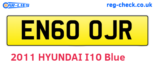 EN60OJR are the vehicle registration plates.