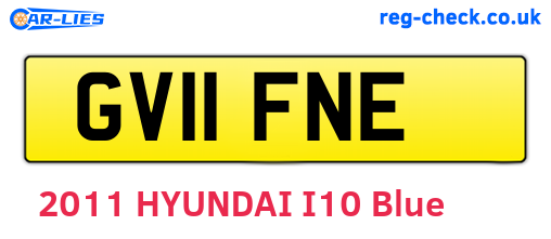 GV11FNE are the vehicle registration plates.
