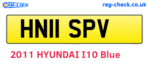 HN11SPV are the vehicle registration plates.
